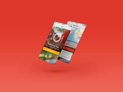 Food Ordering cart ios iphone app map mobile design ui user iterface