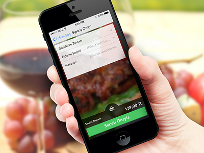 Food Order Cart Page cart ios application iphone mobile design payment shopping ui user interface ux