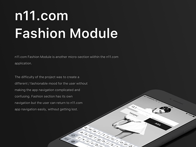 N11 Fashion Module app app design design ios mobile mobile design ui user interface