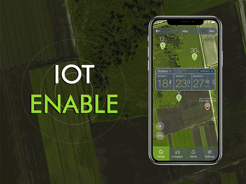Smart Crops - Agriculture App agriculture android crops design internet ios iot weather