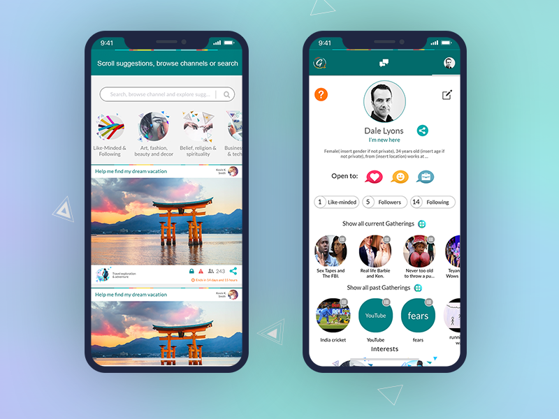 Gather Online Community Feed App by Root Info Solutions on Dribbble