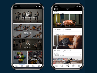 Fitness App diet exercise feeds fitness gym health