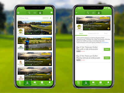 FIND A GAME - Golf App android app buddy design game golf ios payment pga sports teetime