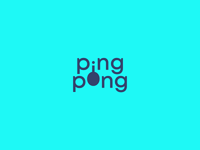 Ping Pong Logo adobe illustrator adobe photoshop color logodesign ping pong