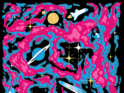 Space Carpet illustration space