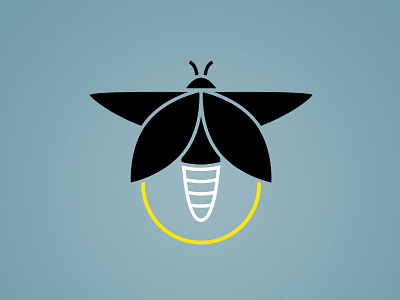 Firefly Icon animal bug geometric icon illustration insect minimalism simple