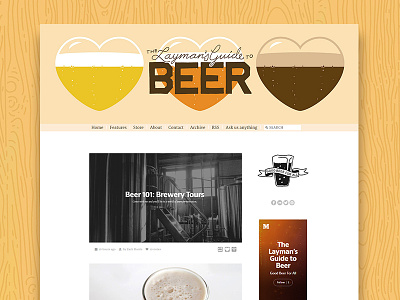 The Layman's Guide to Beer Website Refresh beer blog epub theme tumblr web