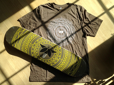 TSU Firefly Deck and Shirt firefly geometric illustration shirt skate skatedeck tshirt