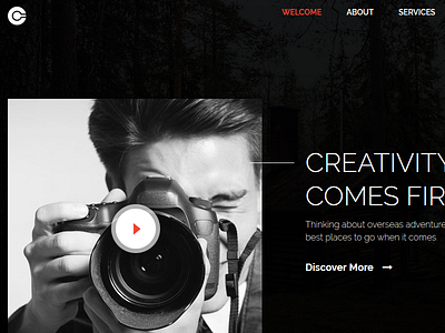 Creato - Creative Personal HTML5 Template clean creative personal photography