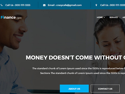 FinanceCare - Business and Finance HTML Template business businesstemplate corporate responsive