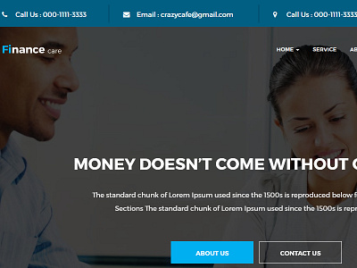 FinanceCare - Business and Finance HTML Template