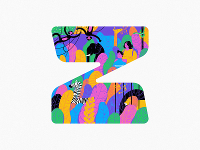 Z 2020 36daysoftype art branding design illustration typography zebra zoo