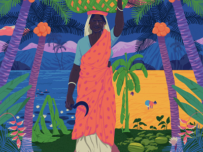 Faith in nature art home illustration kerala nature people sajid