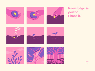 Knowledge is power, Share it. design illustration india knowledge playoff power sajid