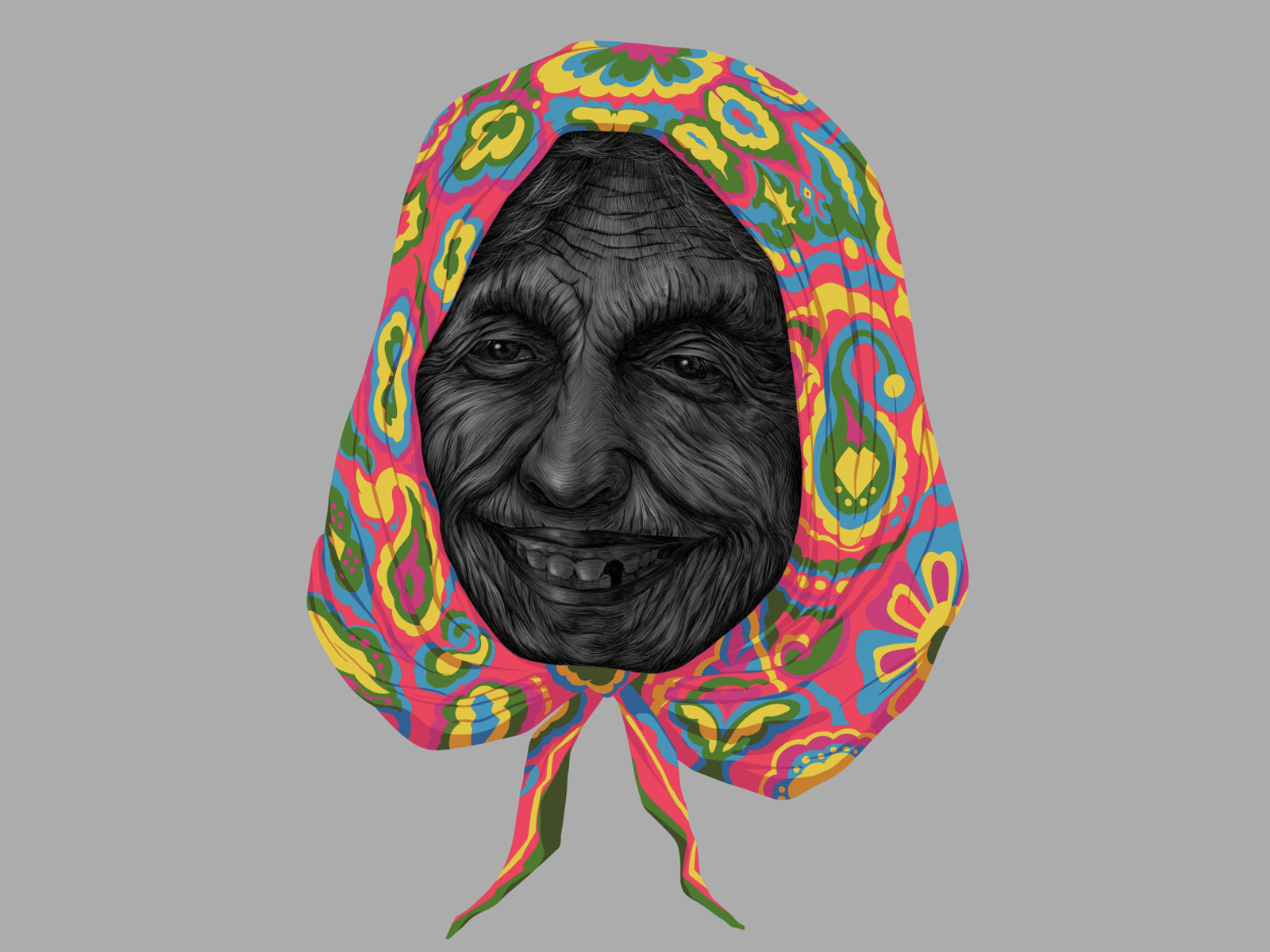 Veil art design experiments illustration india kerala portrait sajid