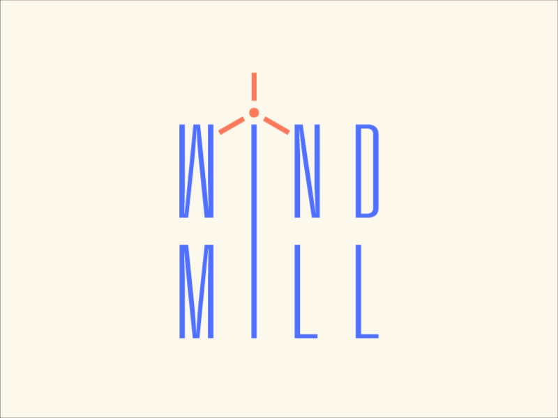 Wind Mill experiment logo wind windmill