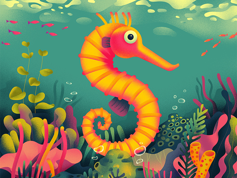 S for sea horse