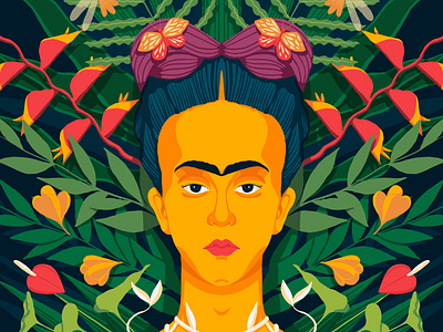 Frida Kahlo art fridakahlo illustration ipad procreate