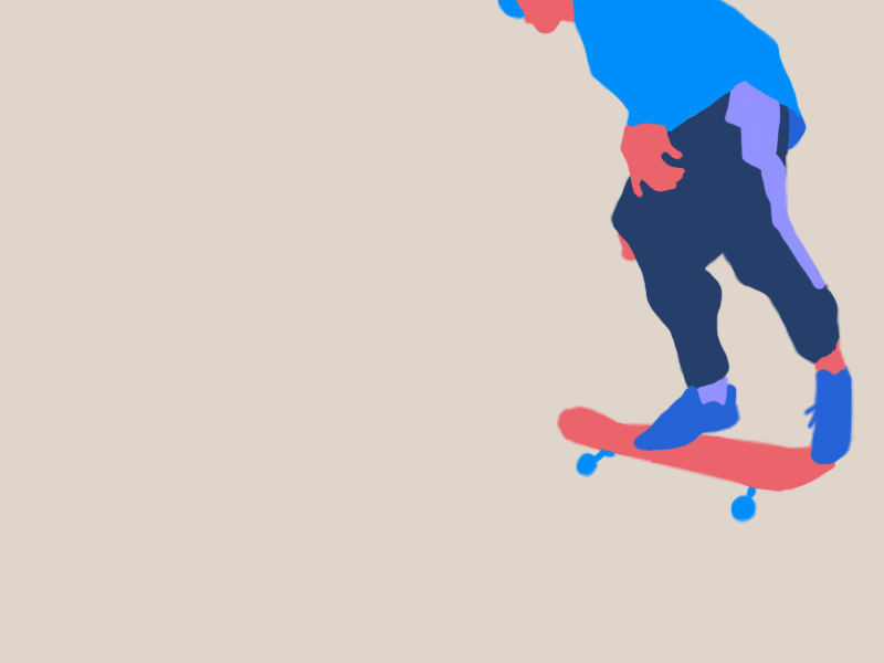 S K A T E R - 2 design gif gif animation hiwow illustration series skateboard
