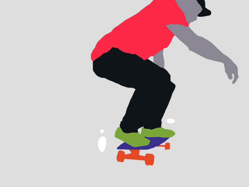 S K A T E R - 4 framebyframe skating art 2d animation illustration