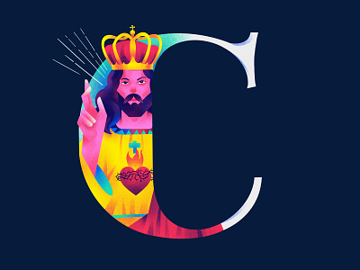 C H R I S T 36days 36daysoftype c art christ illustration love typography