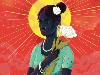 Angel 👼 angel art design hiwow illustration indian woman