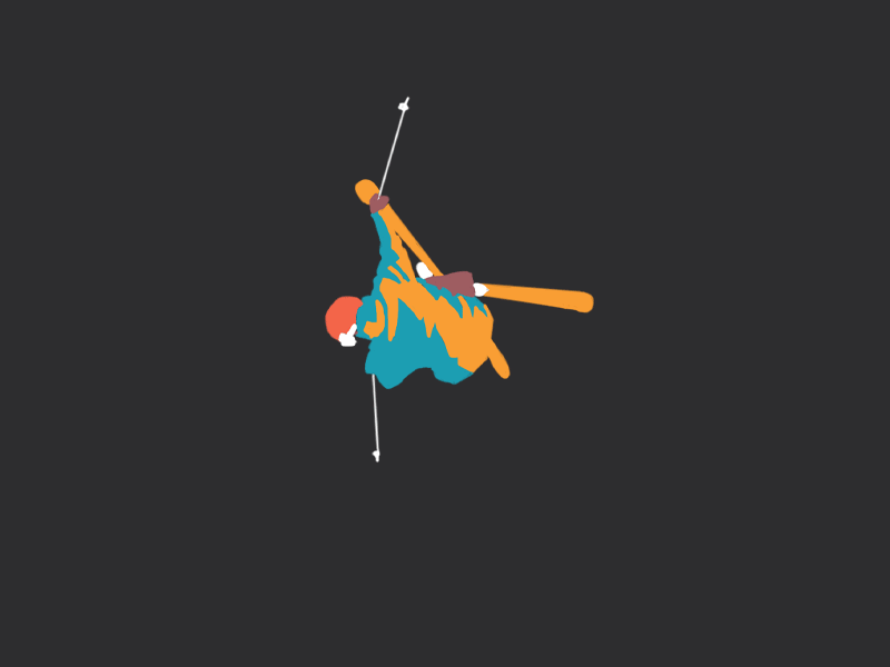 Snow Skate animation art character design frame gif illustration series ui