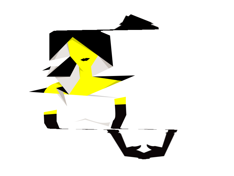 Wise girl aftereffects character art dancing girl character glitch illustration illustrator minimal art