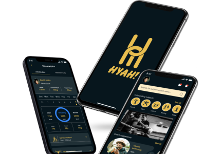 Hyah - Fitness and trainers booking app app application booking app case study fitness ui ui design ux