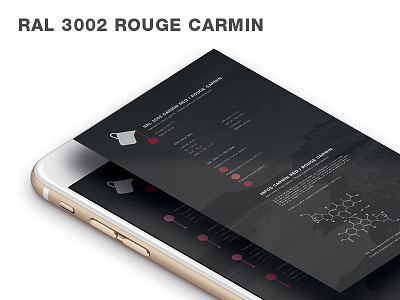 Red Carmine app color design flat innovation iphone menu minimal mobile navigation red