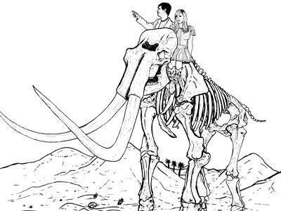 Imperial Mammoth Line-art