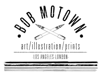 Working on some new signage. bob motown logo pens sign type univers