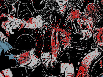 Tis The Z Eason gore halloween illustration skrillex spookytings tshirt zombies