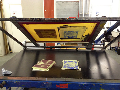 Printing Zine Covers Process cover printed printing process screenprint zine