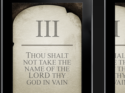 Commandments Preview app commandments ipad religion