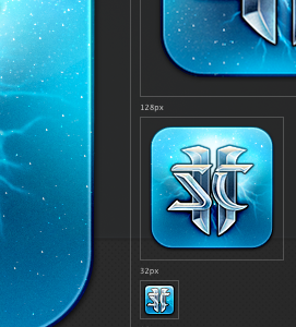 Replacement StarCraft II Icon app blizzard blue game icon mac osx starcraft starcraft 2