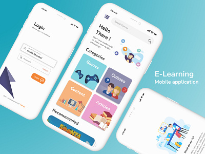 E-learning app concept design 3d app design e learning figma graphic design illustration interactive mobile nepal studies typography ui ux vibrant
