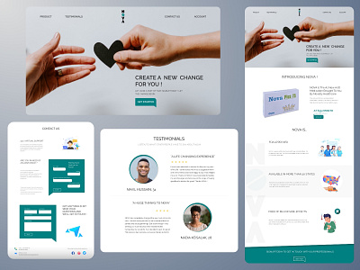 Product Landing Page design adobe xd adobexd contact form design figma form interactive landing page medicine product product landing page ui wizard