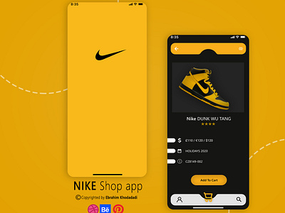 NIKE shop app figma graphic design ui ux