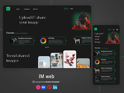 IM(image) website adobe xd design figma ui ux