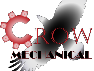 Crow Mechanical design graphic design illustration logo vector