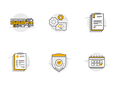 Grain Delivery icons for web icons