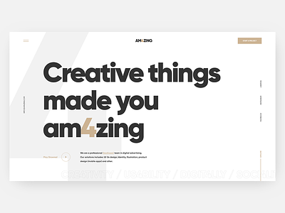 Am4zing 4 clean concept app creative design digital interface light marketing soft studio ui uidesign uiux web webdesign