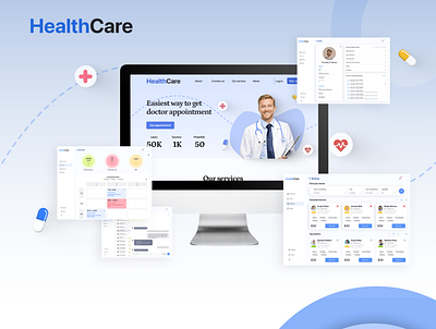 Health Care Website design design graphic design health web ui ui design ui ux website design