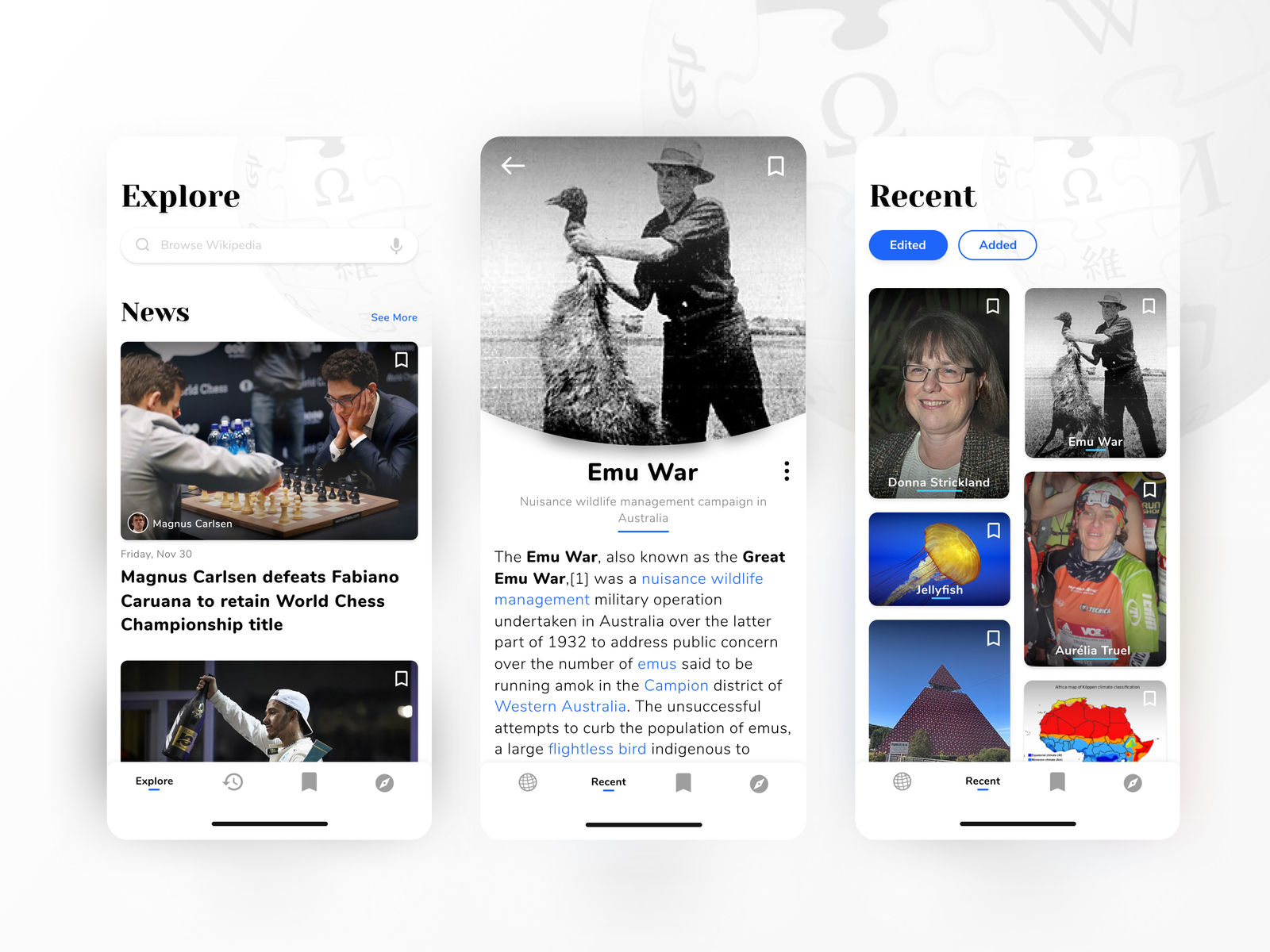 Wikipedia Redesign App Concept By Derrick Lionardy On Dribbble