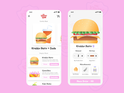Krusty Krab Mobile App animation app branding design icon interface mobile product typography ui