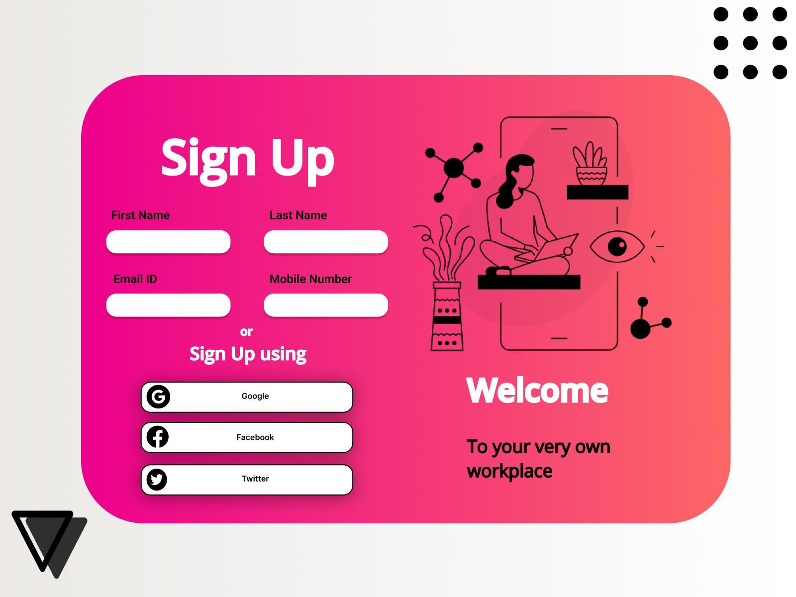 Sign Up Page Ui By Sonic By Sriyansh Shivam On Dribbble