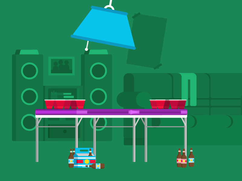 Beer Pong by Courtney Askew on Dribbble