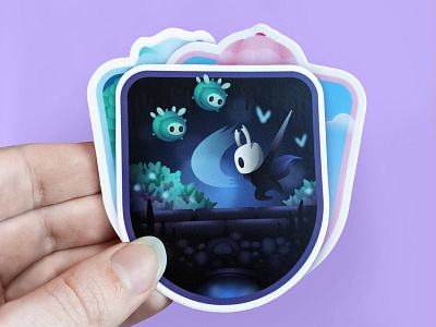 Shop Opening badge character etsy etsy shop hollow knight illustration stickers vector video game