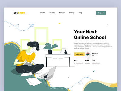 Online Course Learning Website design fashion fashion landing page graphic design grow your business landing page motion graphics online class online course ui